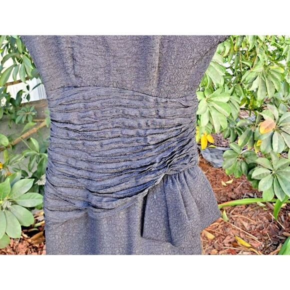 BB Collections Dress Size 4 Black Vintage 80's Cocktail Open Back Made USA - Picture 16 of 16